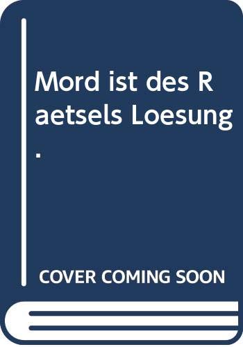 Mord ist des Rätsels Lösung (rororo thriller) Crime & Thrillers