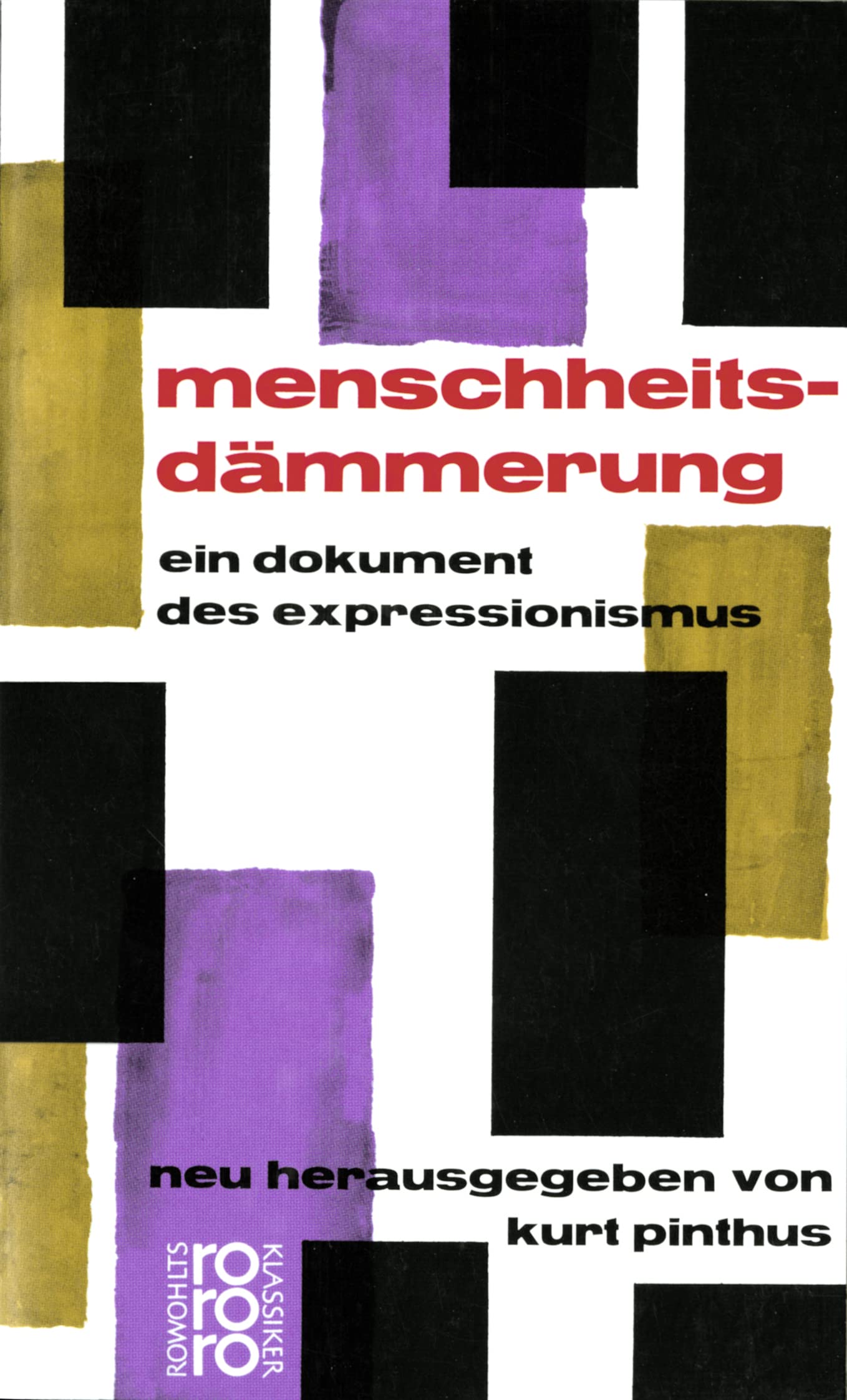 Menschheitsdämmerung Contemporary literature Books
