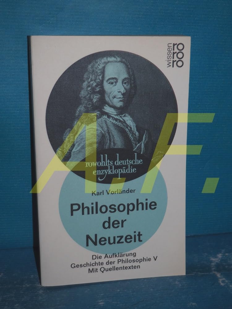 Philosophie der Neuzeit, Aufklärung. Geschichte der Philosophie V. Books