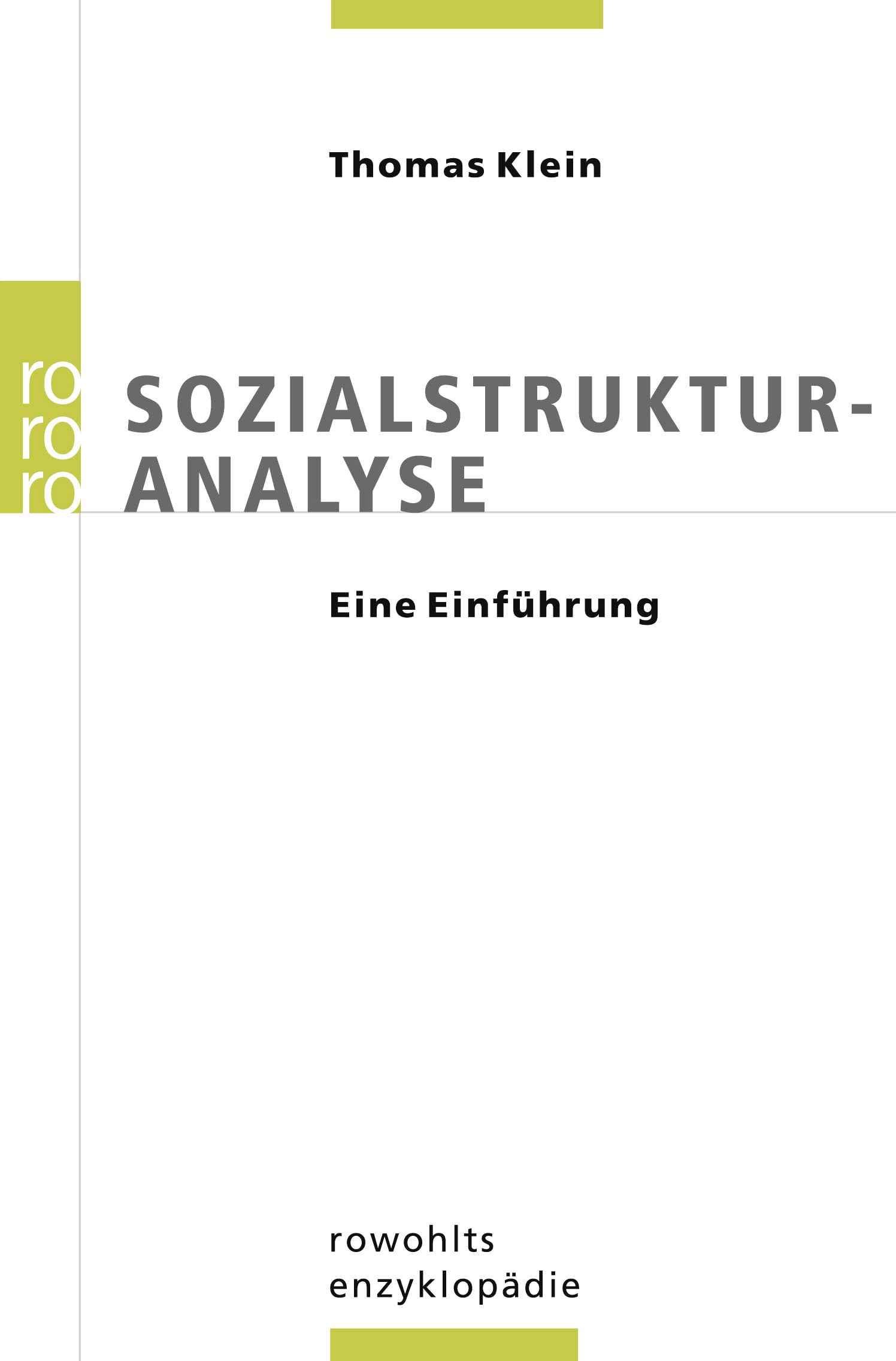Sozialstrukturanalyse: Eine Einführung Law Books