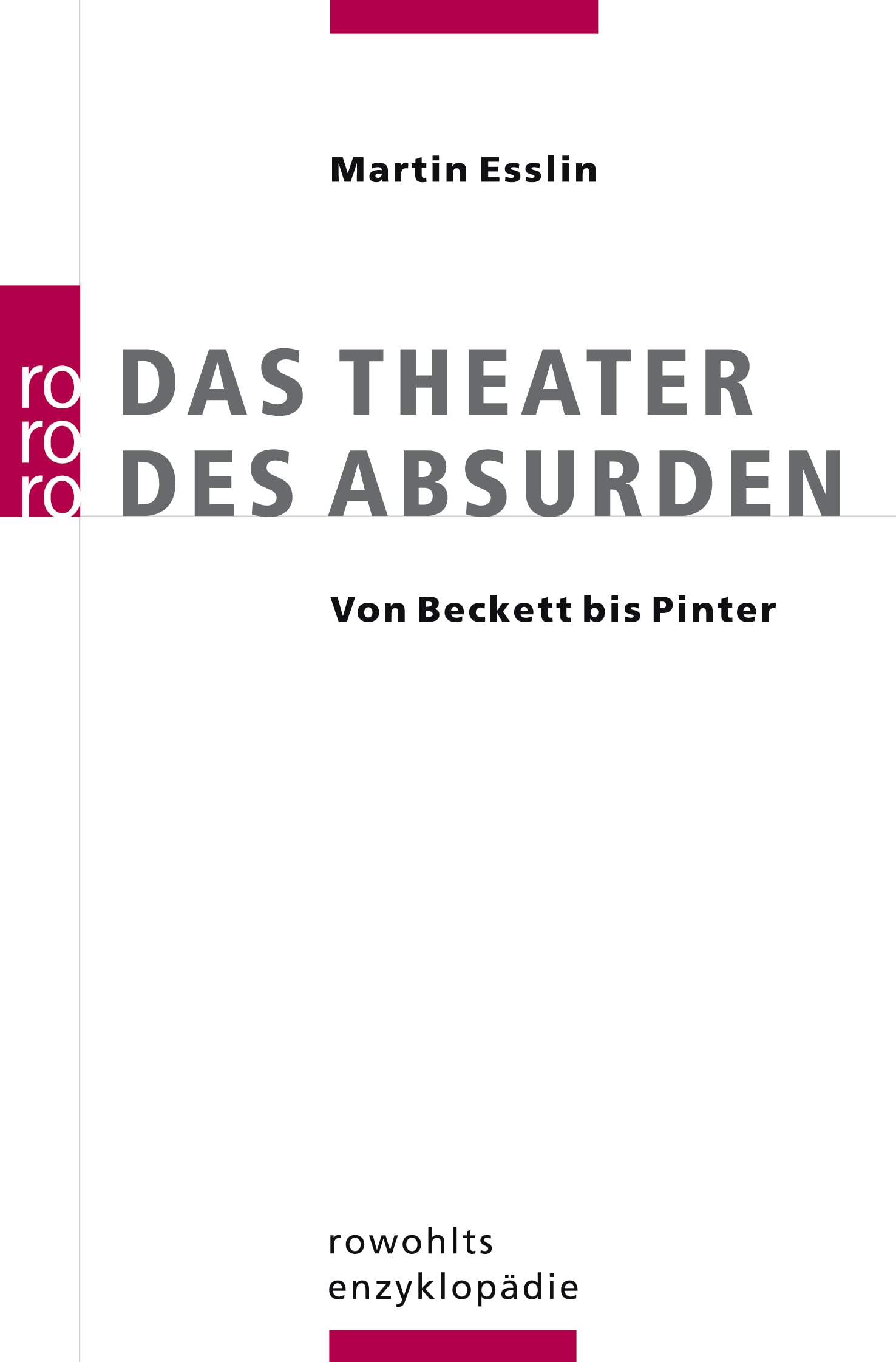 Das Theater des Absurden: Von Beckett bis Pinter Contemporary literature