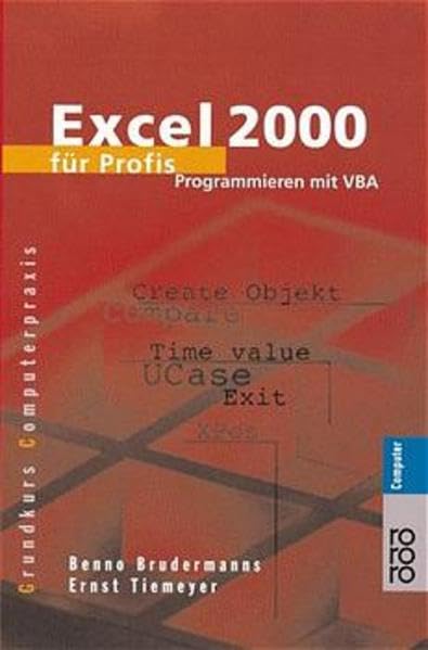Excel 2000 für Profis: Programmieren mit VBA Books