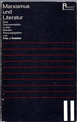 Marxismus Und Literatur Band II (Eine Dokumentation in drei Banden Herausgegeben) (German Edition) Books