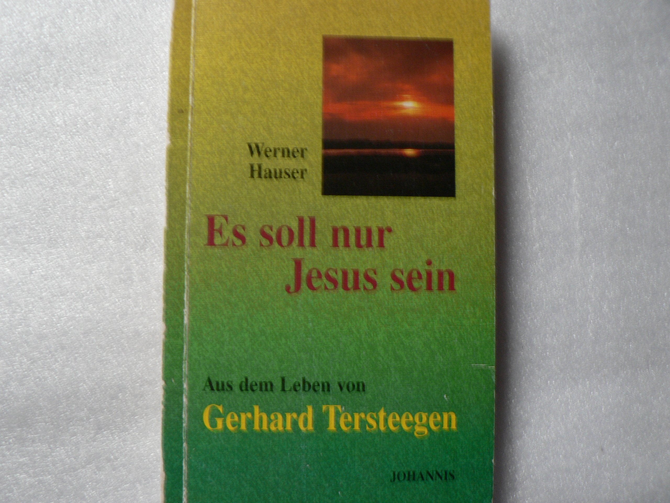 Es soll nur Jesus sein!: Aus dem Leben von Gerhard Tersteegen (1697-1769) Politics & Society