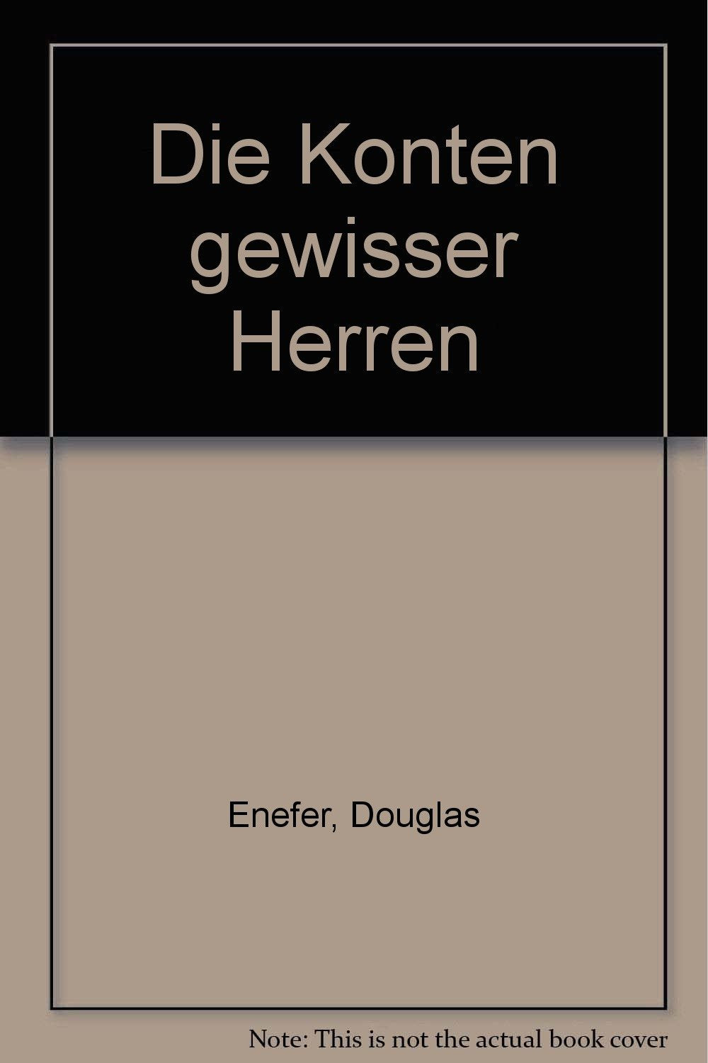 Product Image: Die Konten gewisser Herren