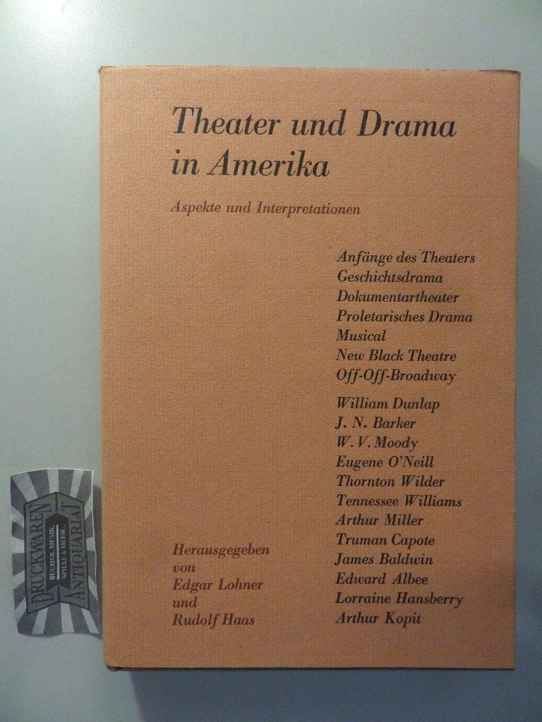 Theater und Drama in Amerika: Aspekte und Interpretationen Film, Art & Culture
