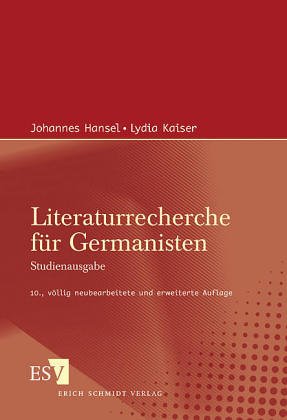 Bücherkunde für Germanisten. Studienausgabe. General education