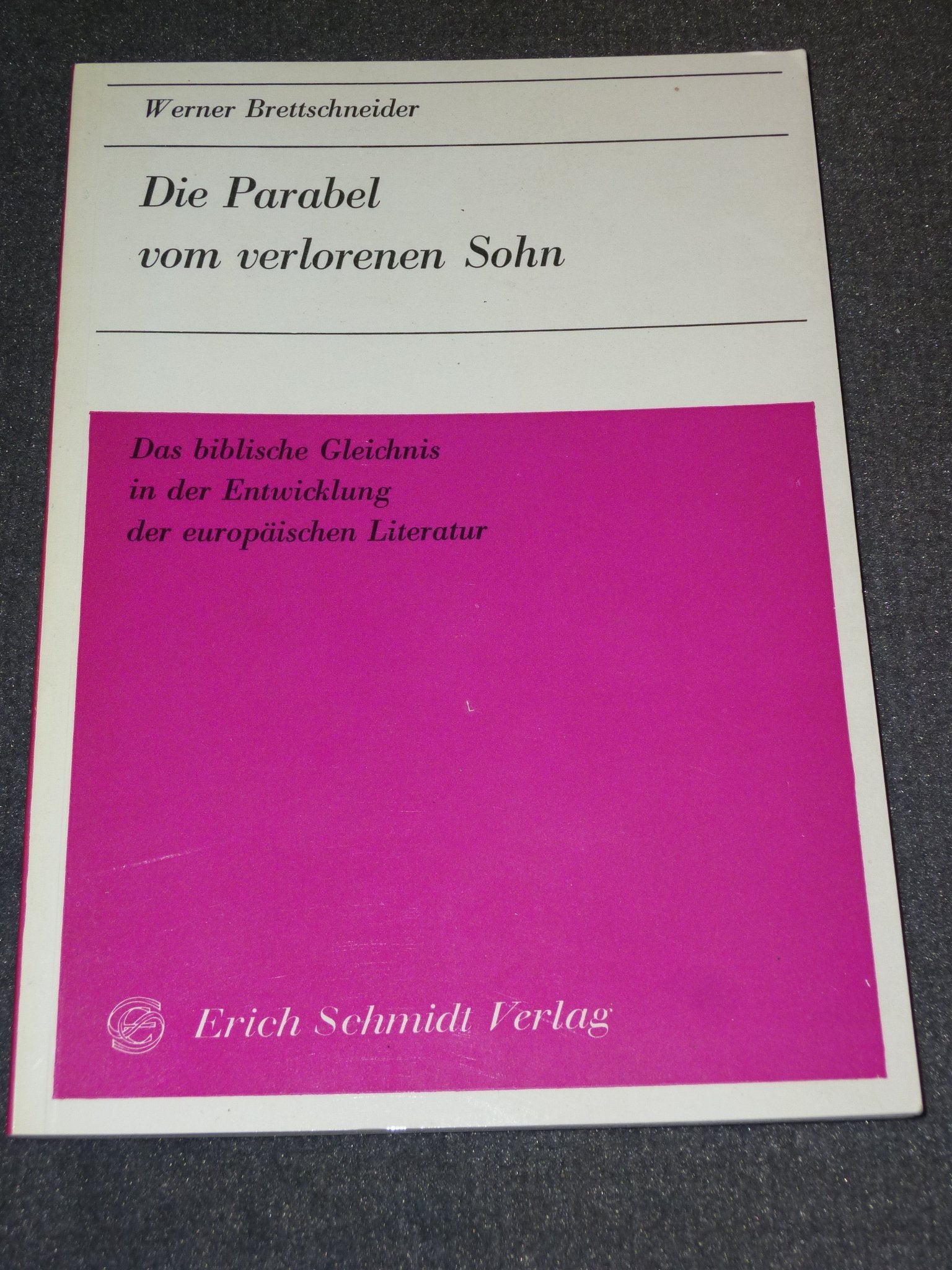 Die Parabel vom verlorenen Sohn: Das biblische Gleichnis in der Entwicklung der europäischen Literatur Contemporary literature
