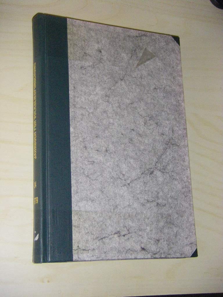 Jahrbuch für Volksliedforschung. Vierundzwanzigster (24.) Jahrgang 1979 Books