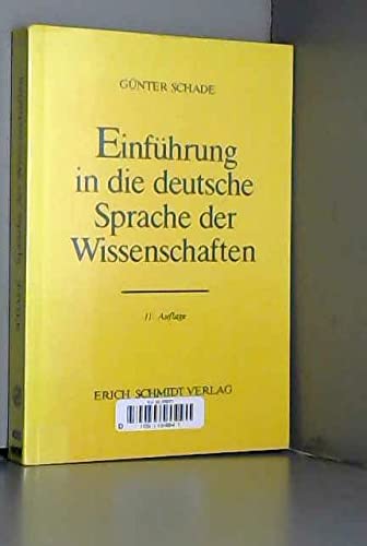 Einführung in die deutsche Sprache der Wissenschaften. Ein Lehrbuch für Ausländer Education & Training