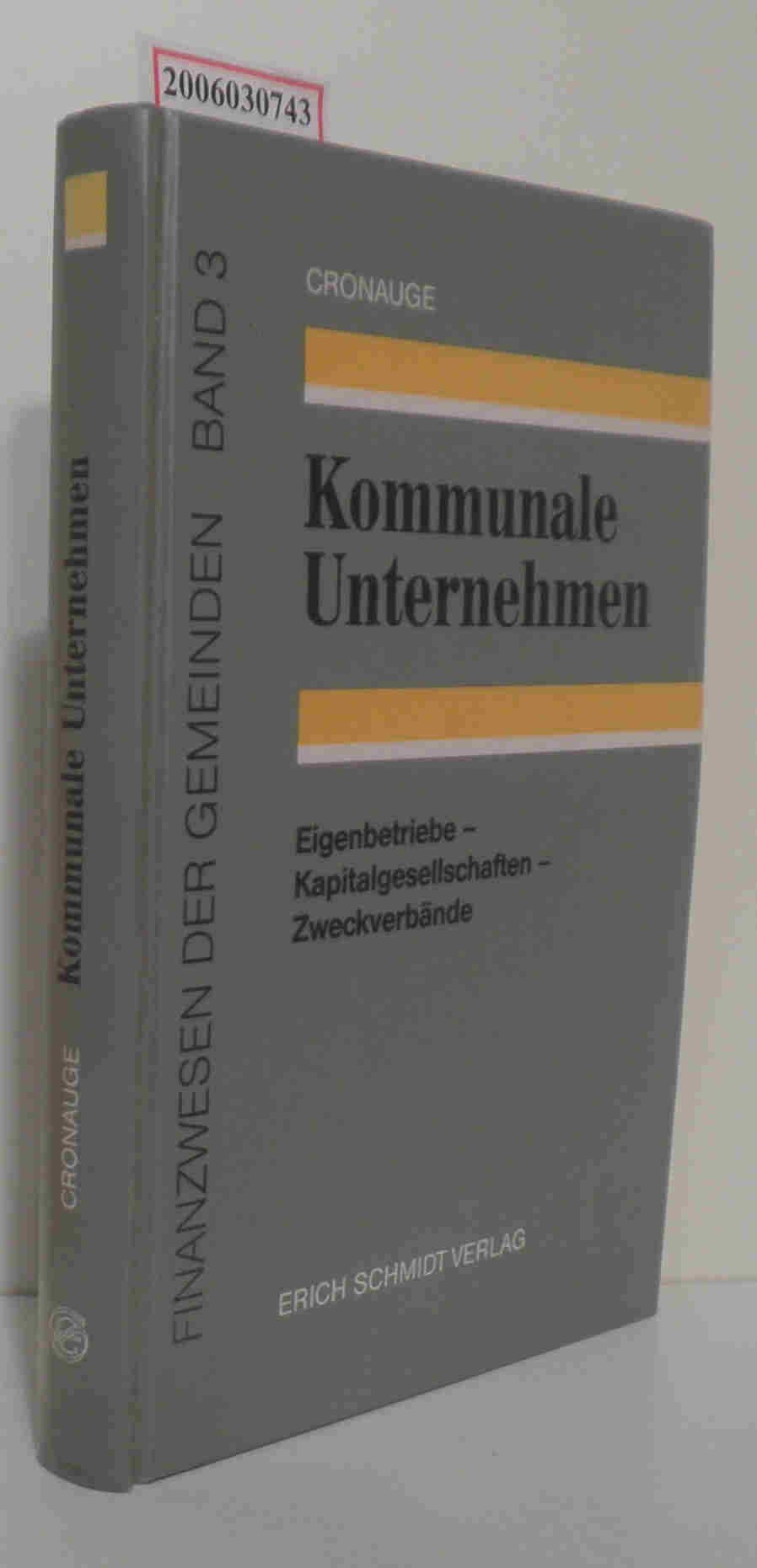 Kommunale Unternehmen: Eigenbetriebe - Kapitalgesellschaften - Zweckverbände (Finanzwesen der Gemeinden) Law