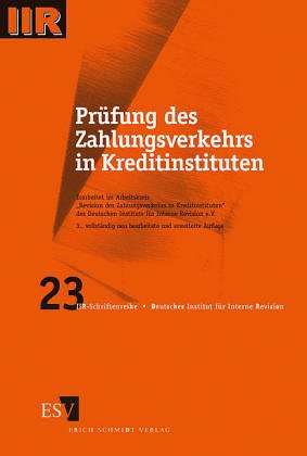 Prüfung des inländischen Zahlungsverkehrs in Kreditinstituten Memories