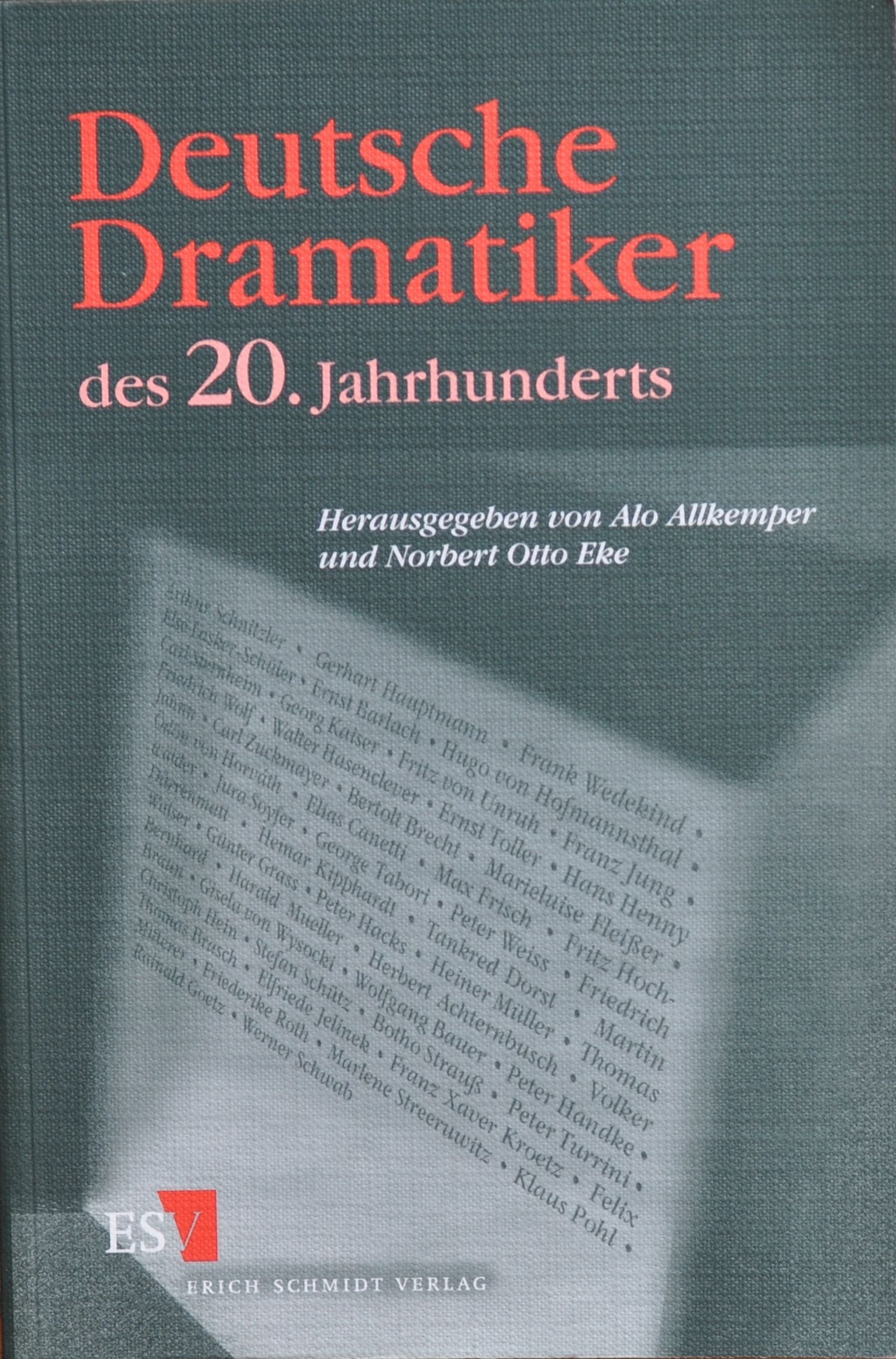 Deutsche Dramatiker des 20. Jahrhunderts Drama