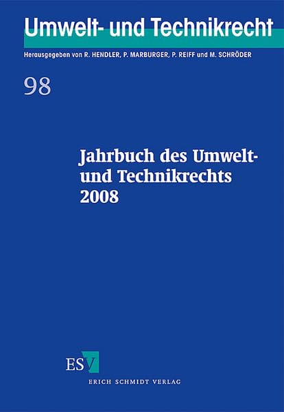 Jahrbuch des Umwelt- und Technikrechts 2008 Law