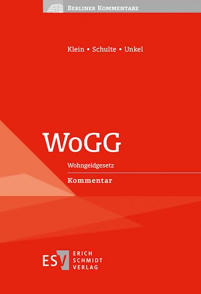 WoGG: Wohngeldgesetz Kommentar (Berliner Kommentare) Law