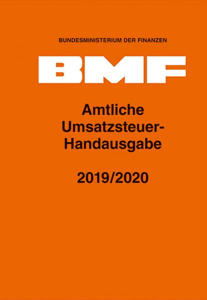Amtliche Umsatzsteuer-Handausgabe 2019/2020 Law