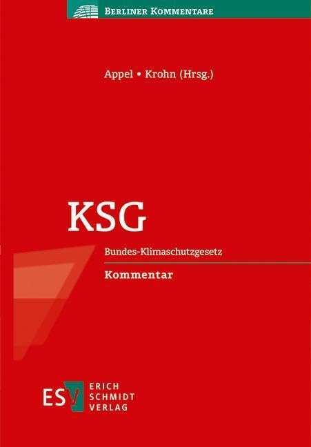 KSG: Bundes-Klimaschutzgesetz - - Berliner Kommentar (Berliner Kommentare) Law