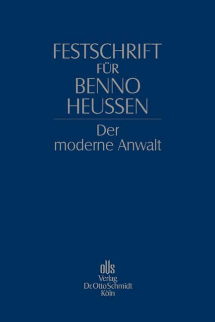 Festschrift für Benno Heussen book