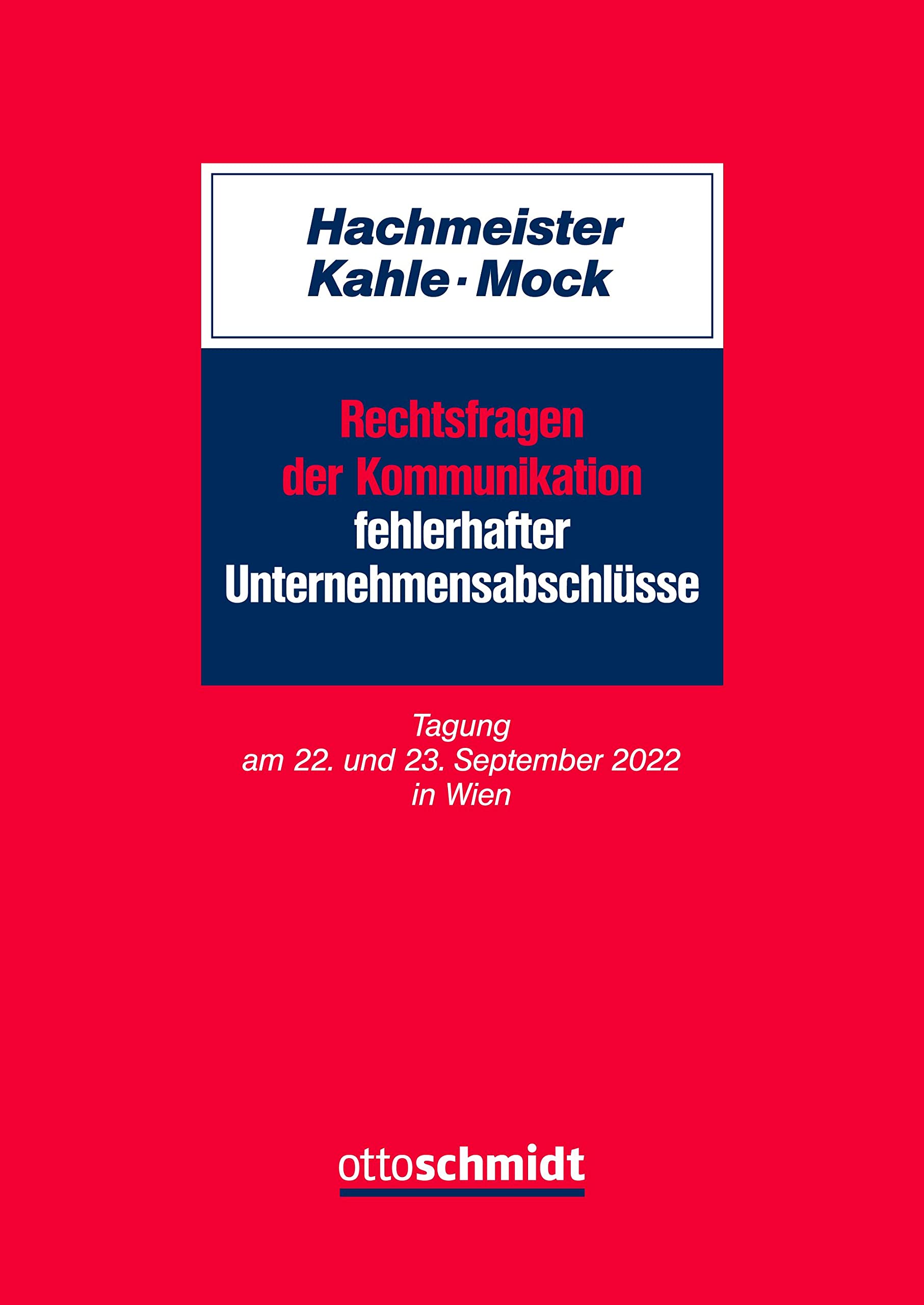 Rechtsfragen der Kommunikation fehlerhafter Unternehmensabschlüsse Law