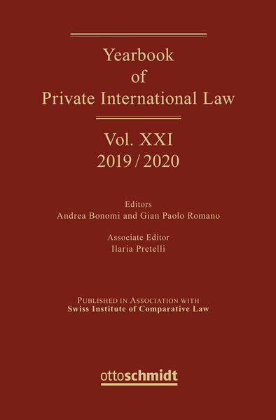 Yearbook of Private International Law Vol. XXI - 2019/2020 book