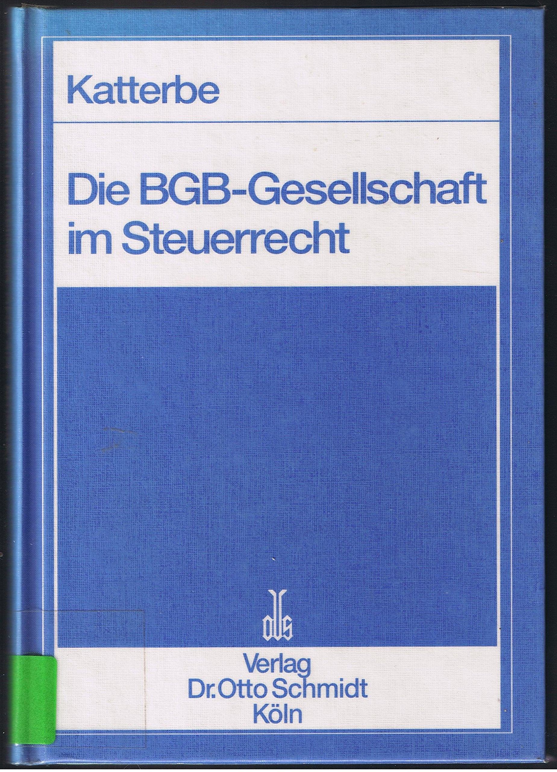 Die Gesellschaft bürgerlichen Rechts im Steuerrecht Books