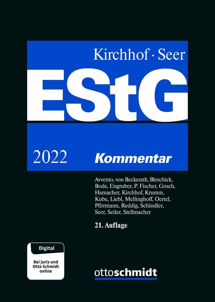 Einkommensteuergesetz (EStG): Kommentar Law