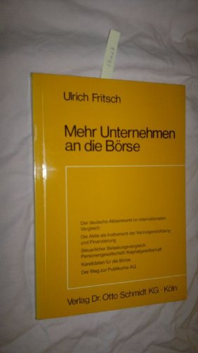 Mehr Unternehmen an die Börse. Books