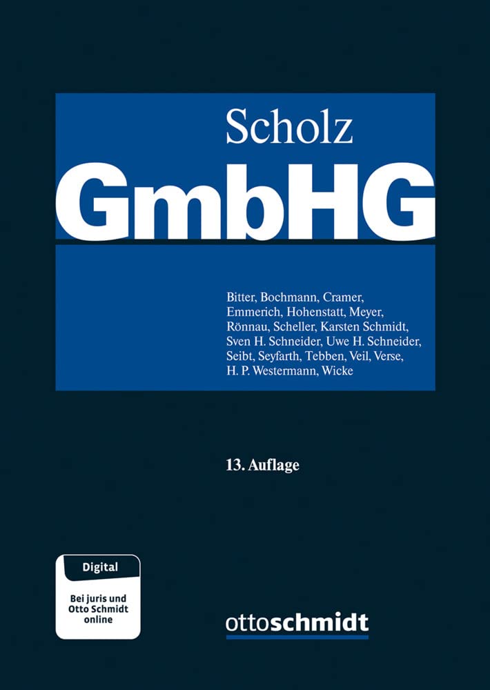 GmbH-Gesetz, Band III: Kommentar mit Anhang Konzernrecht Law