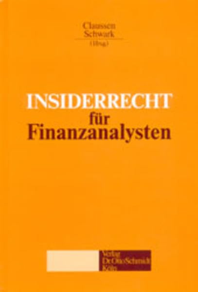 Insiderrecht für Finanzanalysen Law