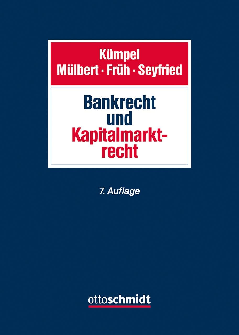 Bankrecht und Kapitalmarktrecht Law
