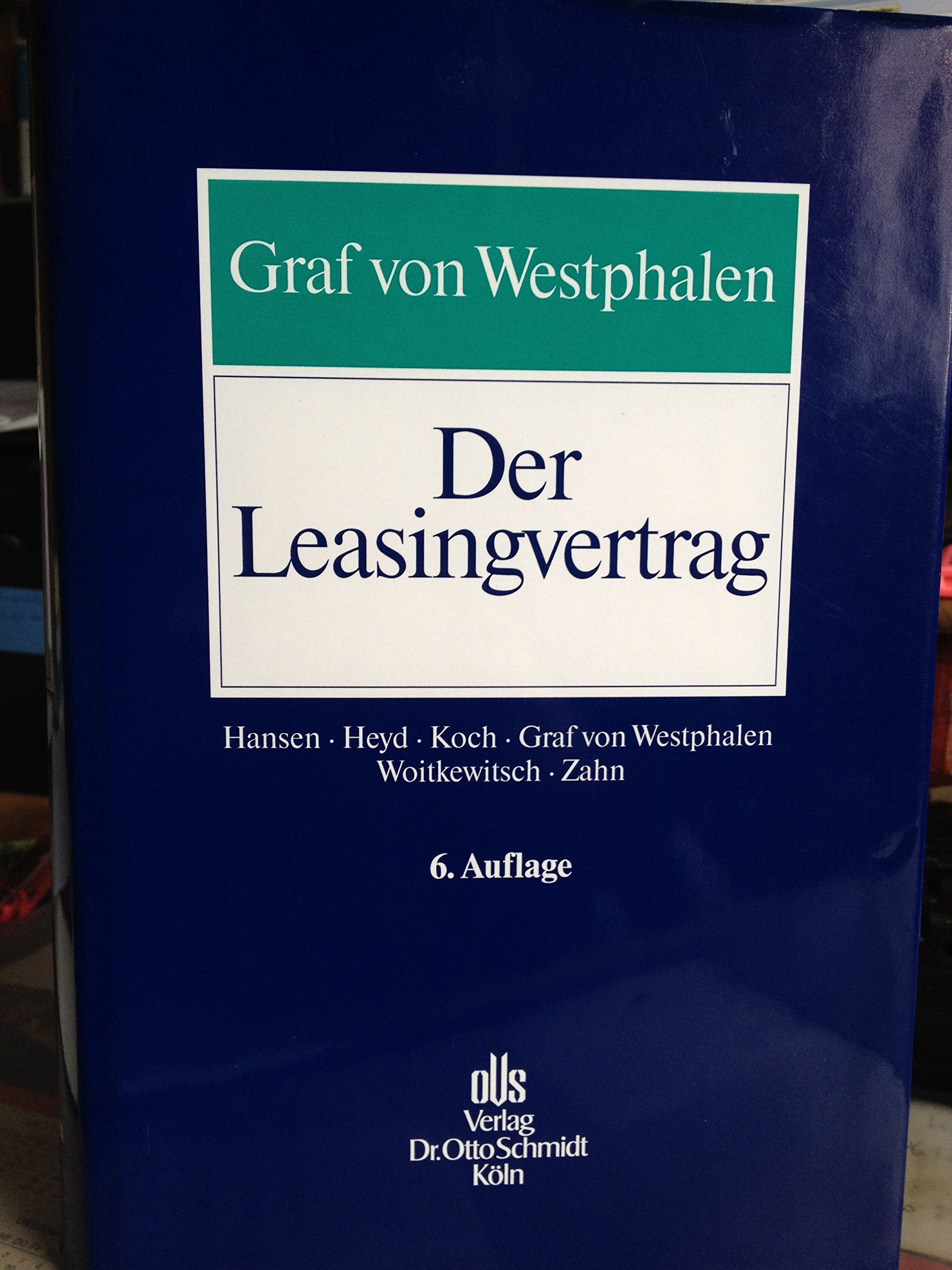 Der Leasingvertrag Law