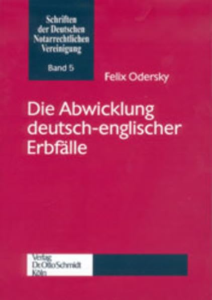 Die Abwicklung deutsch-englischer Erbfälle book