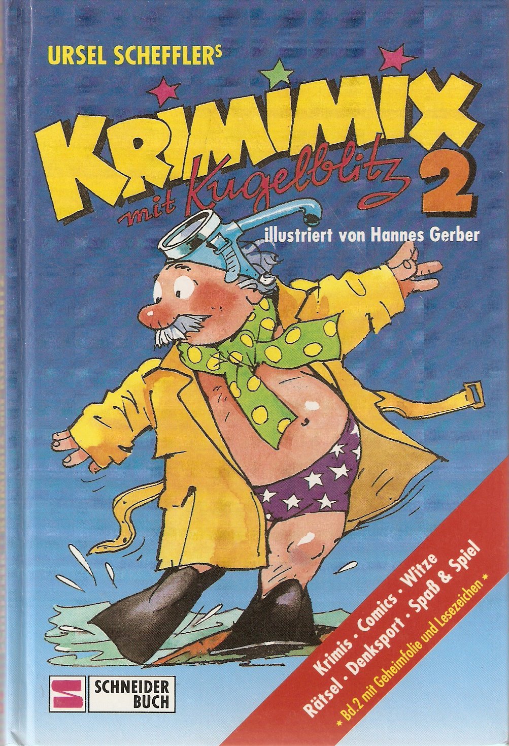 Krimimix mit Kugelblitz: Krimis - Comics - Witze - Rätsel - Denksport - Spass & Spiel Books
