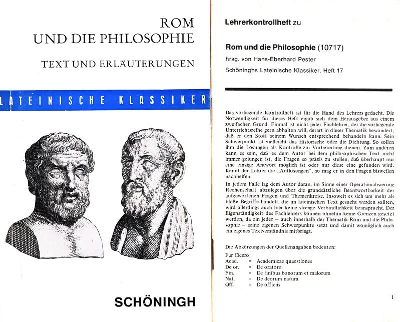 Rom und die Philosophie. Text und Erläuterungen Foreign Languages ​​& Dictionaries
