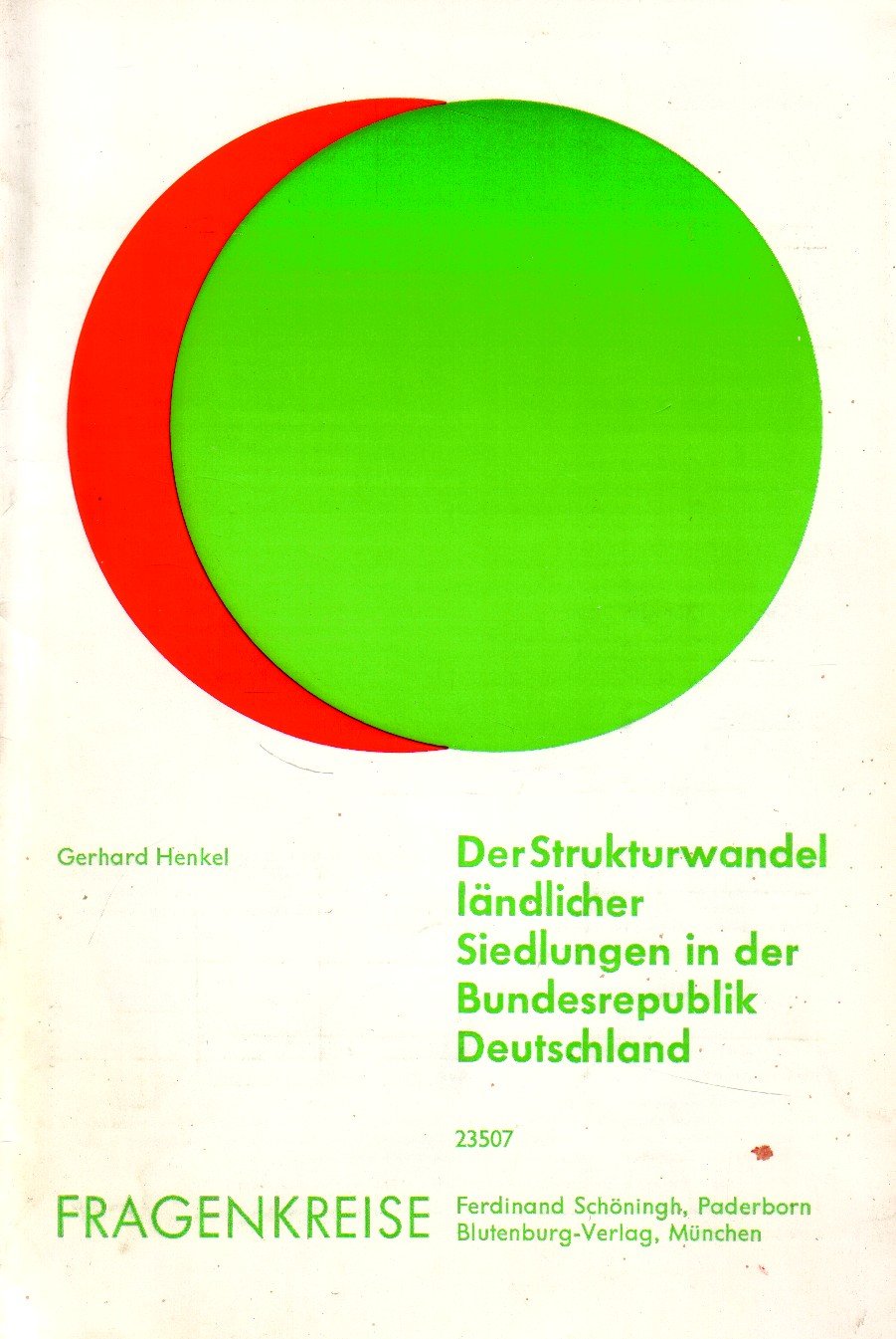 Der Strukturwandel ländlicher Siedlungen in der Bundesrepublik Deutschland Books