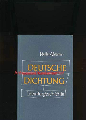 Deutsche Dichtung Kleine Geschichte unserer Literatur Books