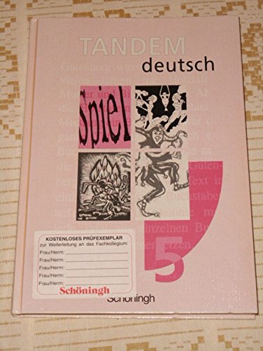 Tandem: Ein Deutschbuch für die Realschule. In neuer Rechtschreibung / Schülerband 5 Books