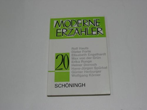 Moderne Erzähler Contemporary literature Books