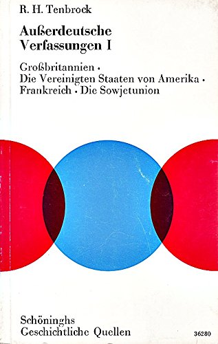 Außerdeutsche Verfassungen 1: Großbritannien, die Vereinigten Staaten von Amerika, Frankreich, die Sowjetunion Books