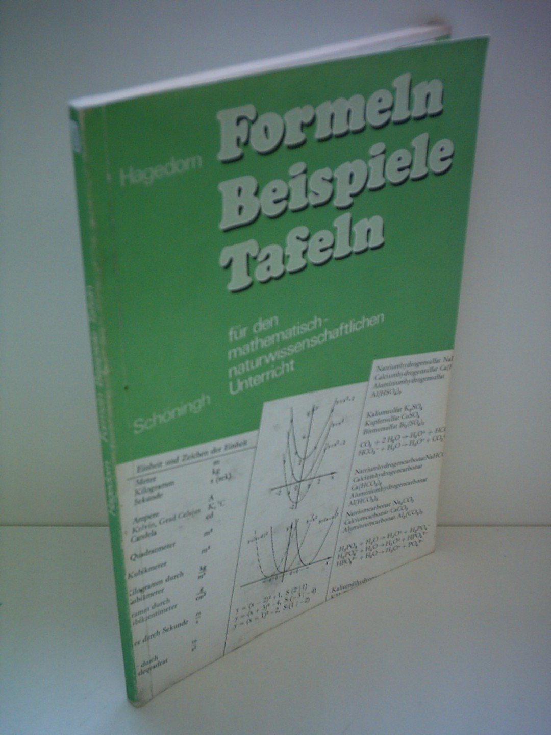 Formeln, Beispiele, Tafeln für den mathematisch-naturwissenschaftlichen Unterricht in der Sekundarstufe I Study Guides