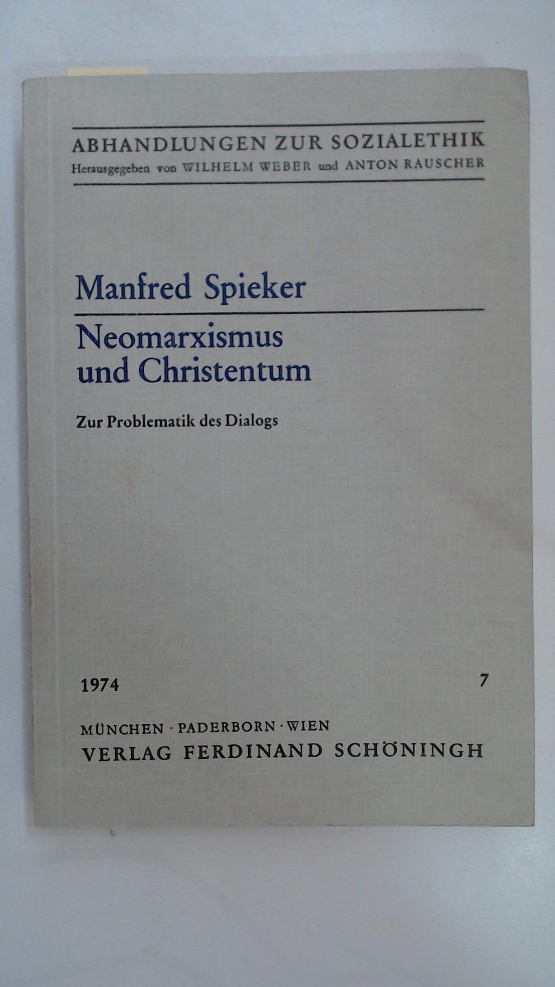 Neomarxismus und Christentum. Zur Problematik des Dialogs book