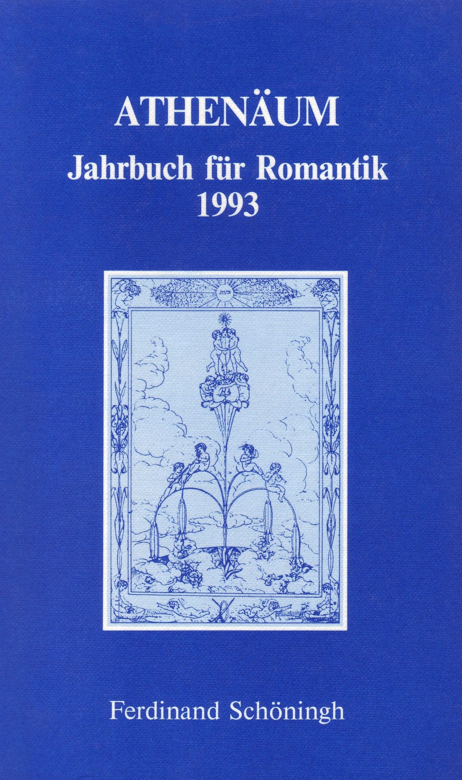 Athenäum - 3. Jahrgang 1993 - Jahrbuch für Romantik Contemporary literature Books
