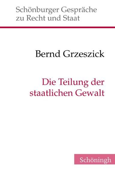 Die Teilung der staatlichen Gewalt book