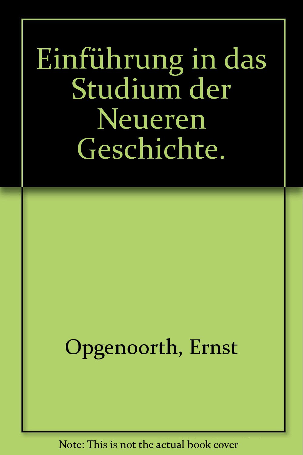 Product Image: Einführung in das Studium der Neueren Geschichte