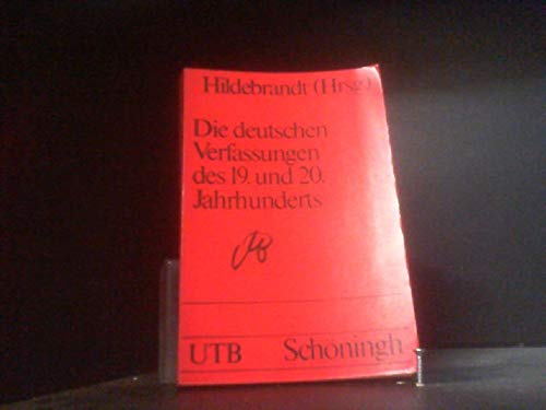 Die deutschen Verfassungen des 19. und 20. Jahrhunderts Law