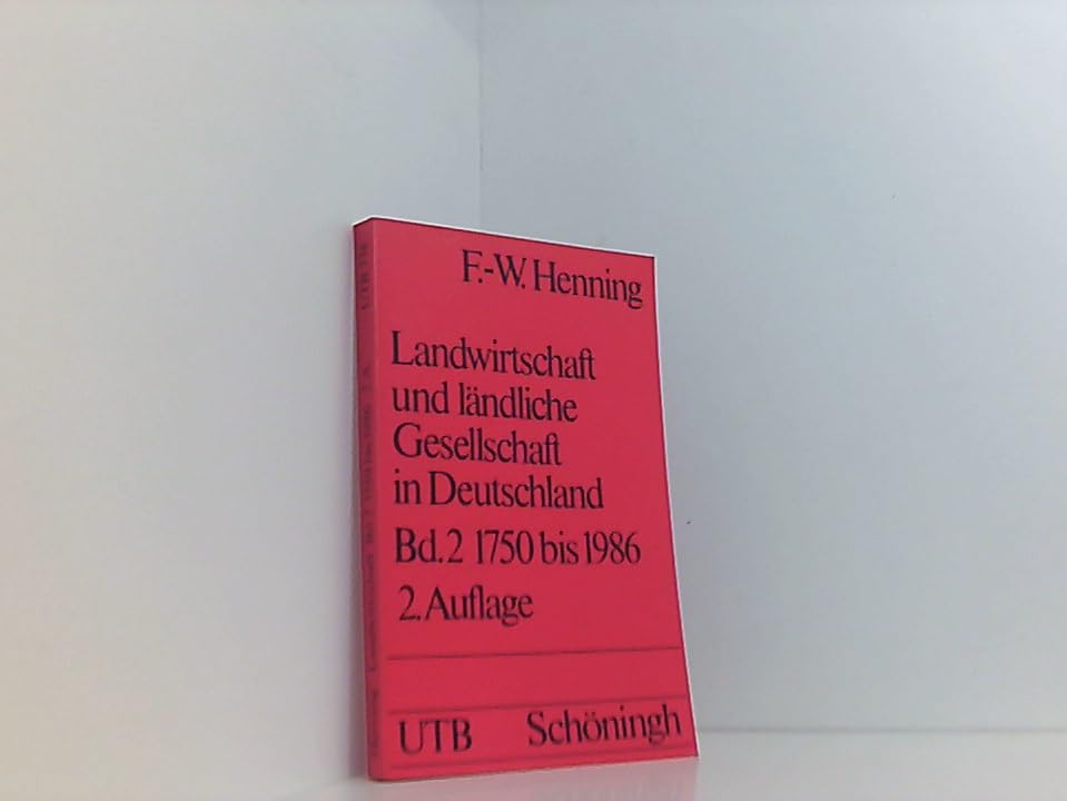 Landwirtschaft und ländliche Gesellschaft in Deutschland Bd. 2 1750 bis 1986 Books