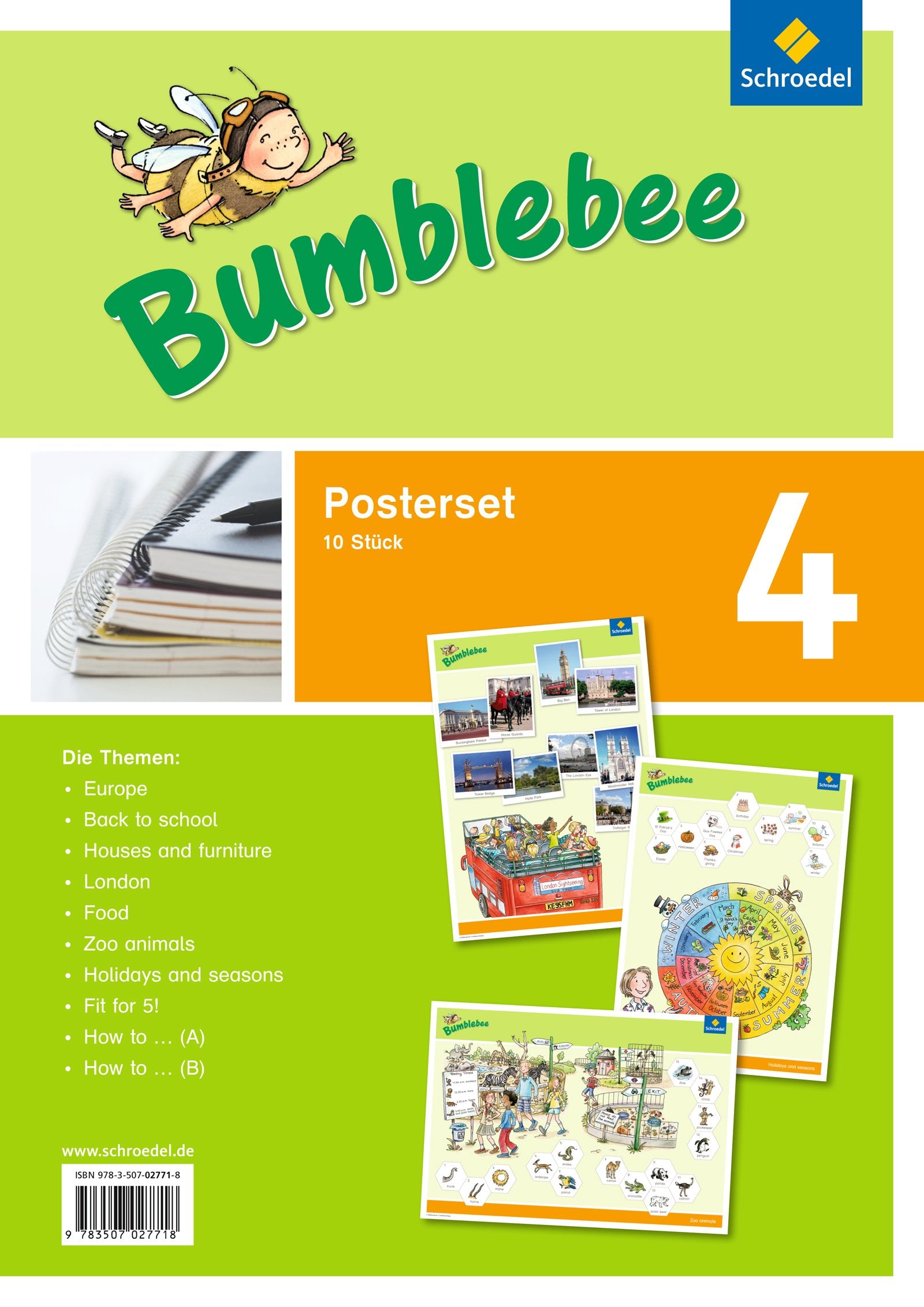 Bumblebee - Ausgabe 2013 für das 3. / 4. Schuljahr: Posterset 4 (Bumblebee 3 + 4: Ausgabe 2013 für das 3. / 4. Schuljahr) Foreign Languages ​​& Dictionaries