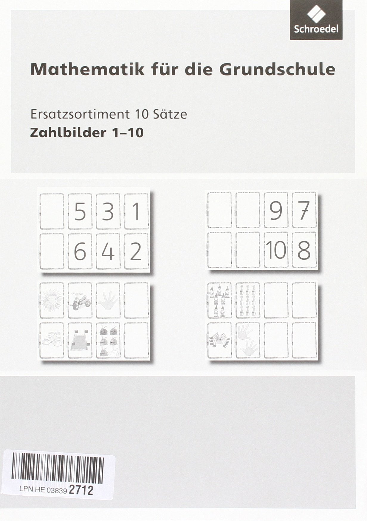 Welt der Zahl - I-Materialien: Ersatzsortiment: 10 Sätze Zahlenbilder 1 bis 10 Study Guides