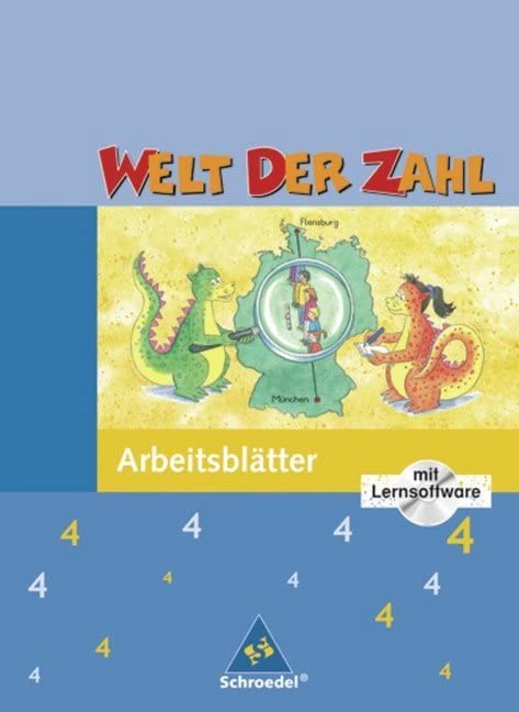 Welt der Zahl / Welt der Zahl - Ausgabe 2005 Nord: Ausgabe 2005 Nord / Arbeitsheft 4 mit CD-ROM Study Guides