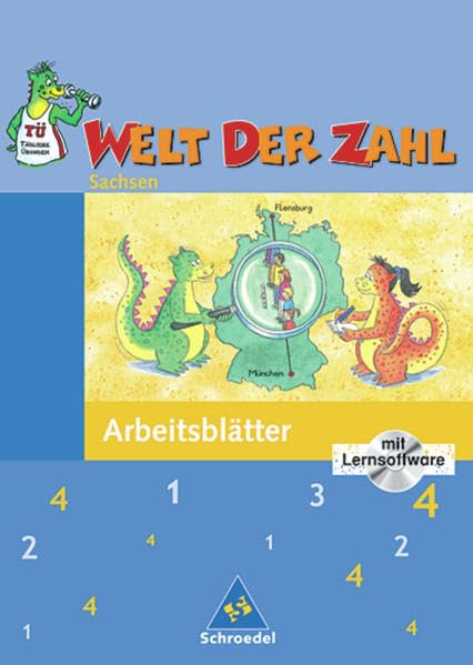 Welt der Zahl / Welt der Zahl - Ausgabe 2004 Sachsen: Ausgabe 2004 Sachsen / Arbeitsheft 4 mit CD-ROM Study Guides